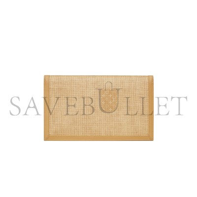 YSL UPTOWN POUCH IN MICRO RAFFIA 5657392UF2W9985 (27*16*2cm)